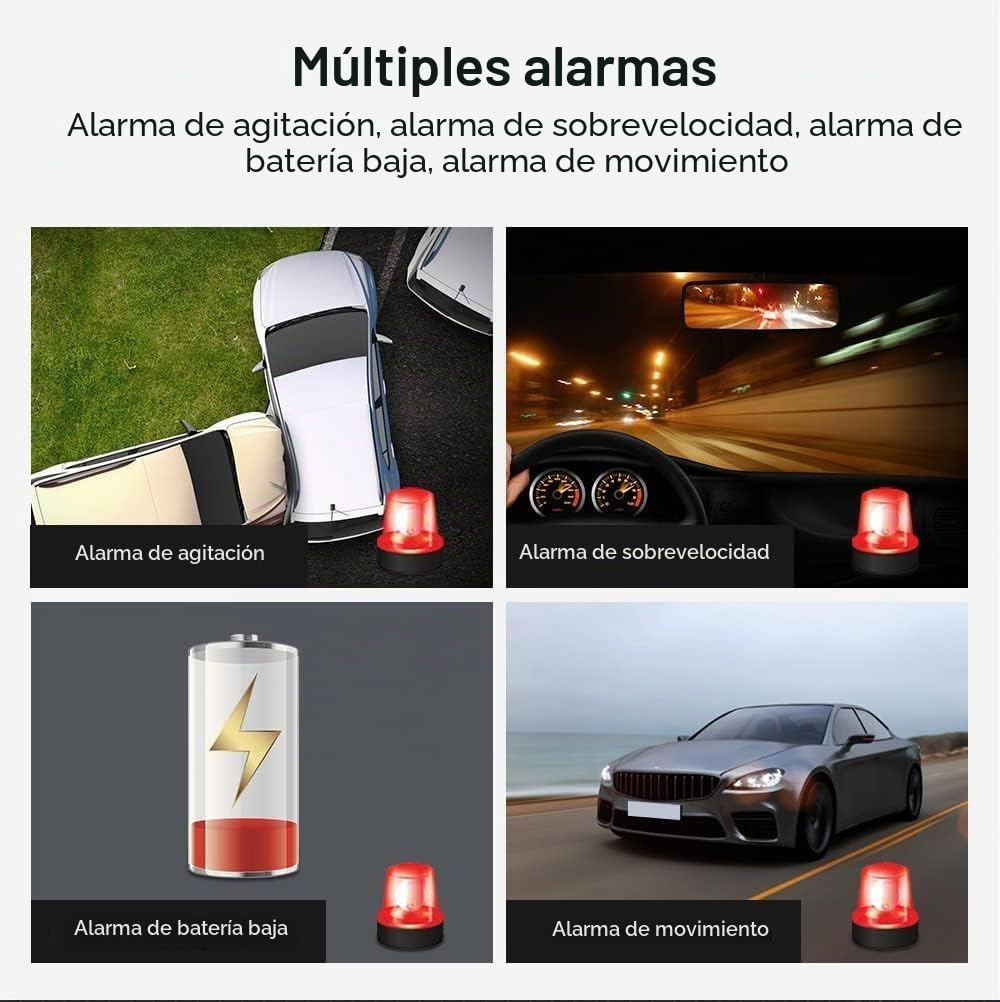 Winnes Localizador GPS para Coche Mini GPS Tracker No se Requiere suscripción Imán de Seguimiento en Tiempo Real IP65 Geofence Impermeable TK913 Motocicleta Bicicleta Niños