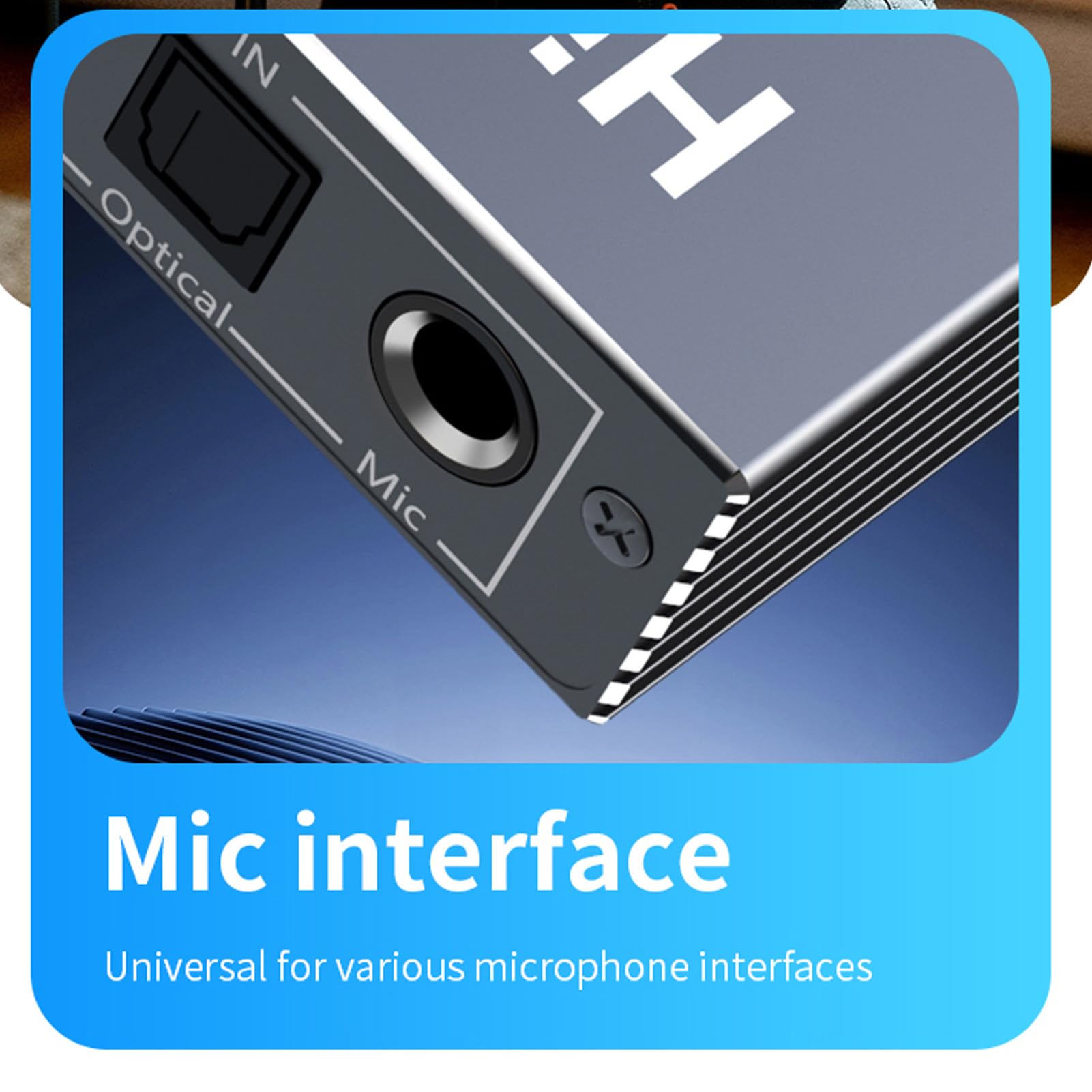 Tosuny Récepteur Bluetooth pour Stéréo Domestique, Table de Mixage karaoké avec Boutons, Convertisseur Audio Numérique vers Analogique avec Entrée Micro/optique/coaxiale/AUX/USB,