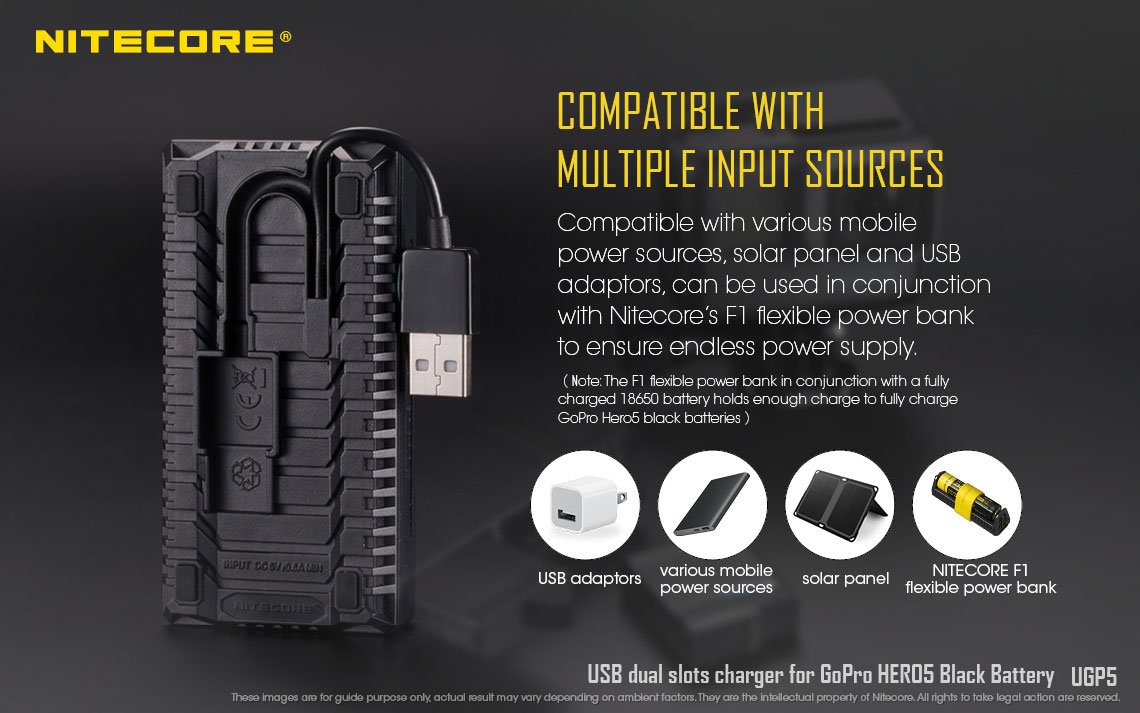 Amazon | NITECORE UGP5 GoPro USB 2 SLOTS CHARGER (AABAT-001 Amazon | NITECORE UGP5 GoPro USB 2 SLOTS CHARGER (AABAT-001