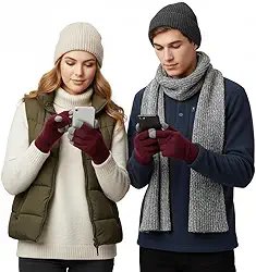 Luva de Frio Inverno Lã Touchscreen Forrada Quentinha Conforto e Durabilidade Ideal para Celular e Tablet Cores Sortidas: Rosa, Rosa Claro e Vinho