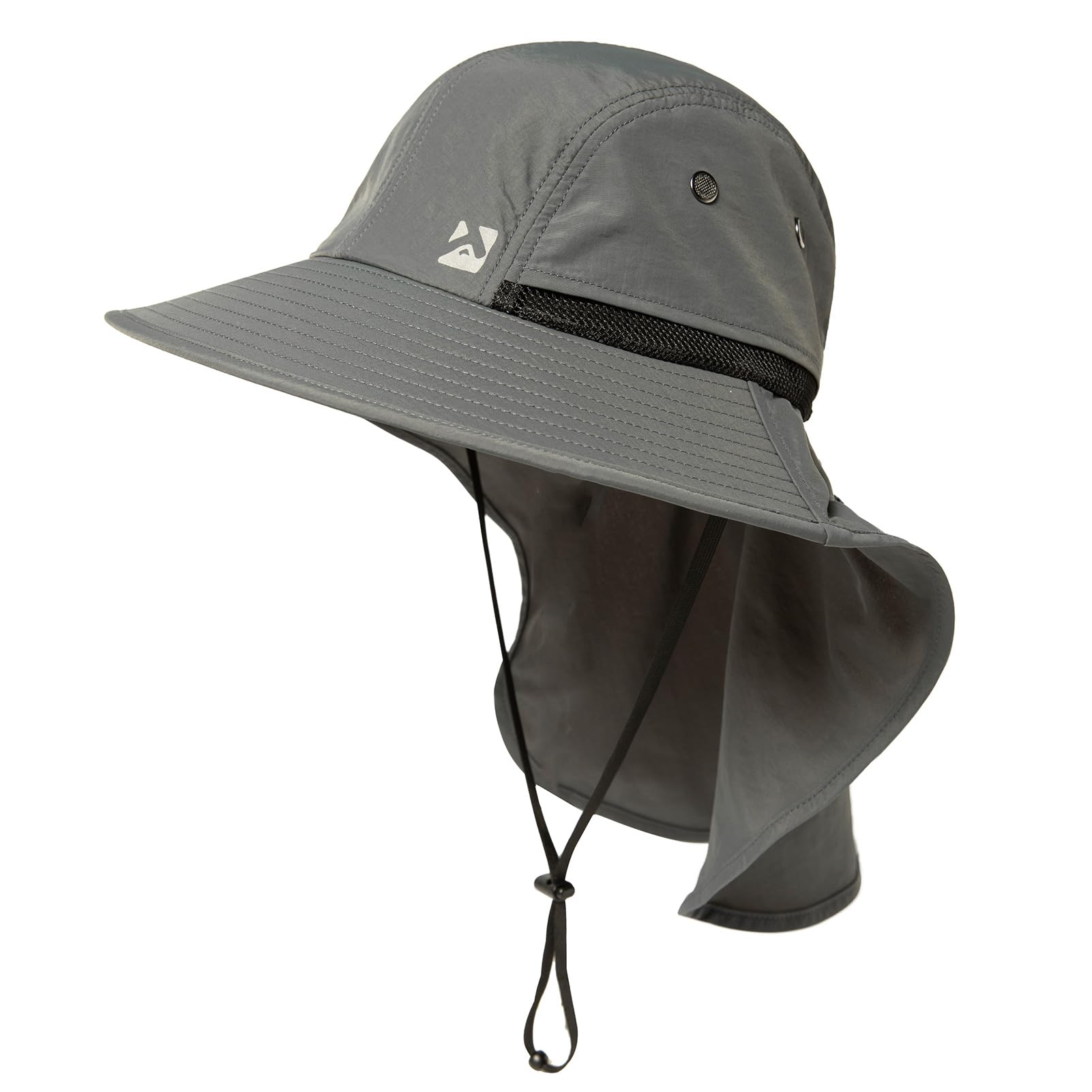 TOP-EX XL/XXL - Sombrero de sol impermeable para hombre, ala ancha, protección solar, gorro de senderismo para exteriores, con protección para la nuca, gorro de safari de verano plegable