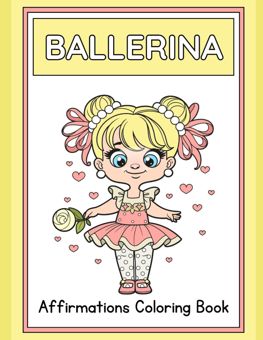 Ballerina Coloring Book for Kids: كتاب تلوين راقصة الباليه