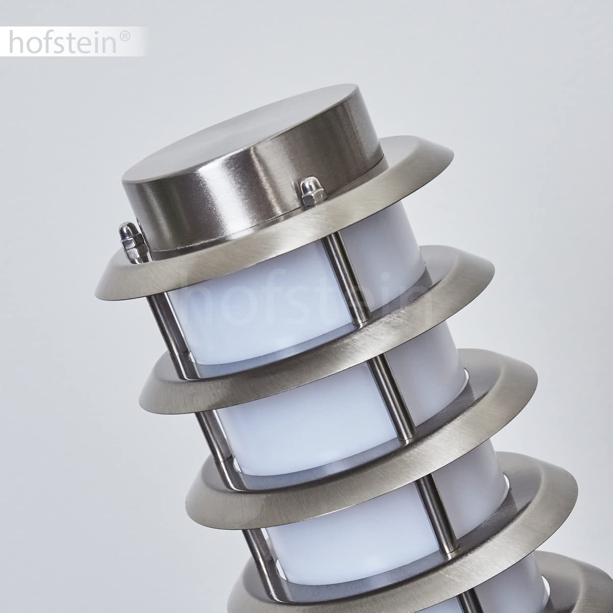 Outdoor Lamp Tunes, Modern Bollard Light Made Of Stainless Steel And Plastic Discs, Path Light 110 Cm, Garden Lamp With E27 Socket, Garden Lighting - View #5