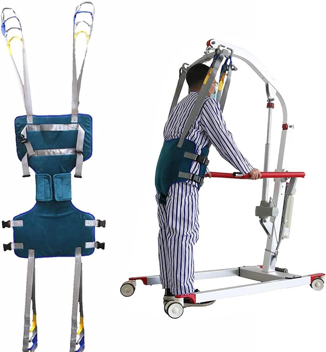 DaoGeSir Arnes Gruas para Personas Mayores, Eslinga para Piernas Dividida Eslinga para Caminar Correa De Transferencia Ayuda para Caminar De Pie Eslingas Arnés De Elevación para Inodoro (Size : M)