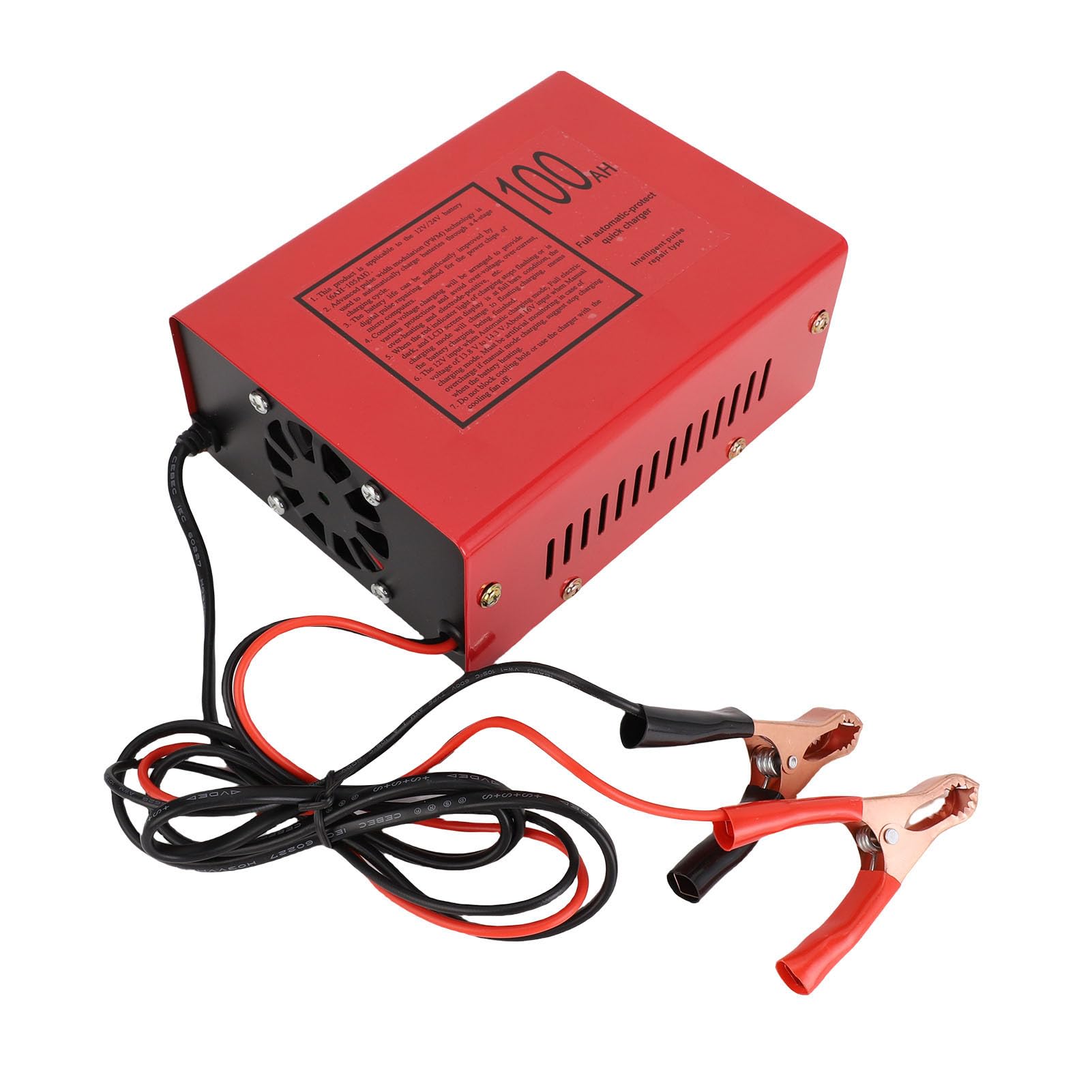 Garosa 10A 12V Inteligentna ładowarka Akumulatorowa w Pełni Automatyczna Inteligentna ładowarka z automatyczną ochroną dla Ciężarówek Samochodowych Motocykl Morski (wtyczka UE)