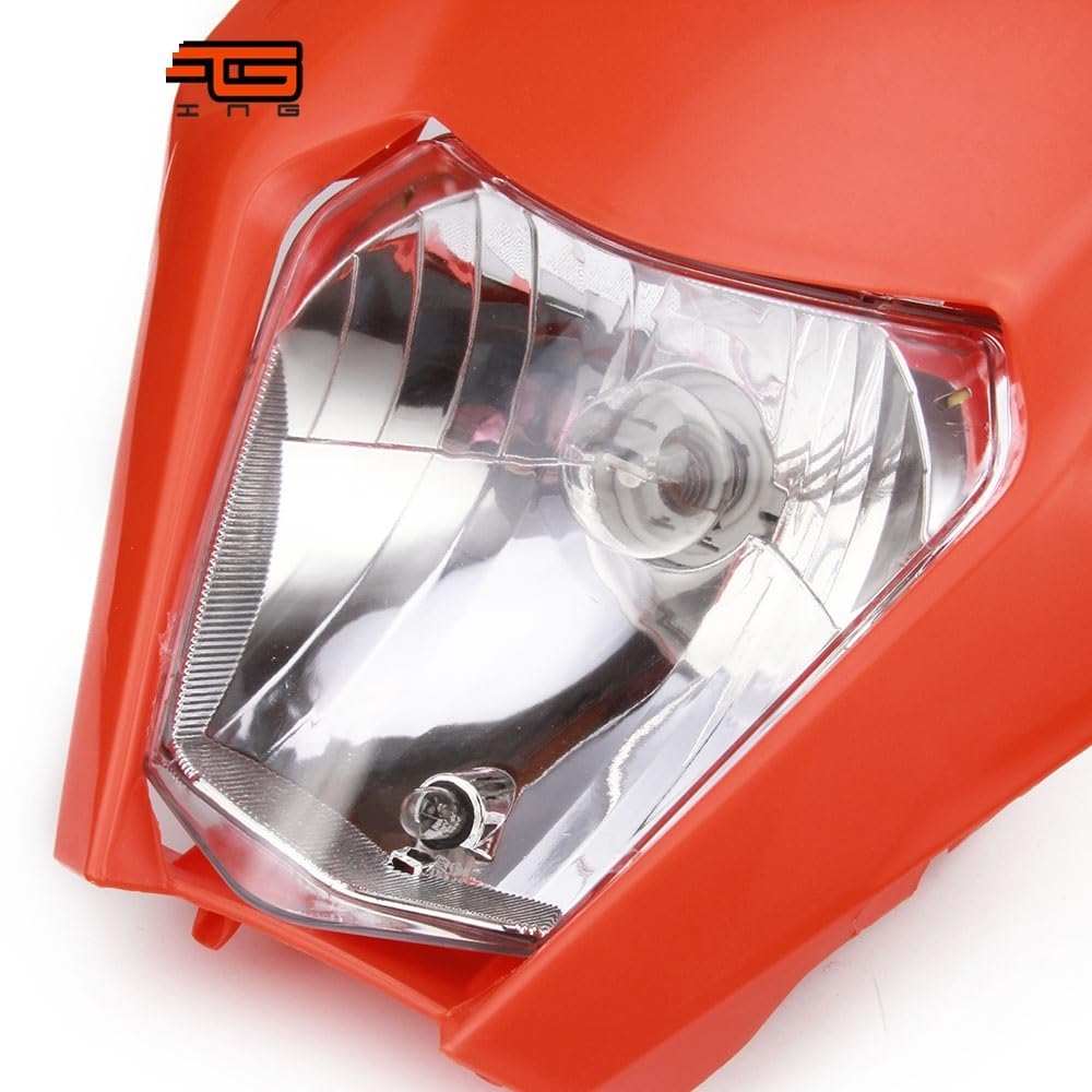 motorrad scheinwerfer led Passend für K&TM EXC EXCF SXF SX XC XCW XCF XCFW 125 150 250 350 450 530 2017 Motorrad-Scheinwerfer Scheinwerfer Licht(Black)