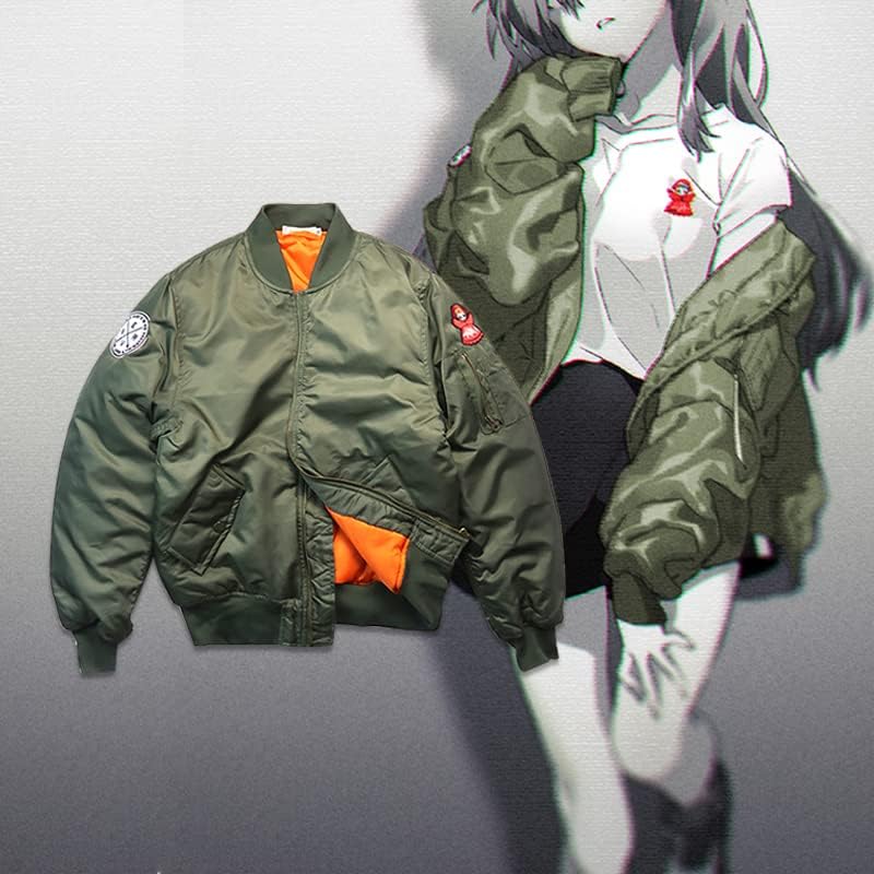 Amazon.co.jp Neon Genesis Evangelion Bomber Jacket, MA1, Waterproof, Spring, Autumn, Winter