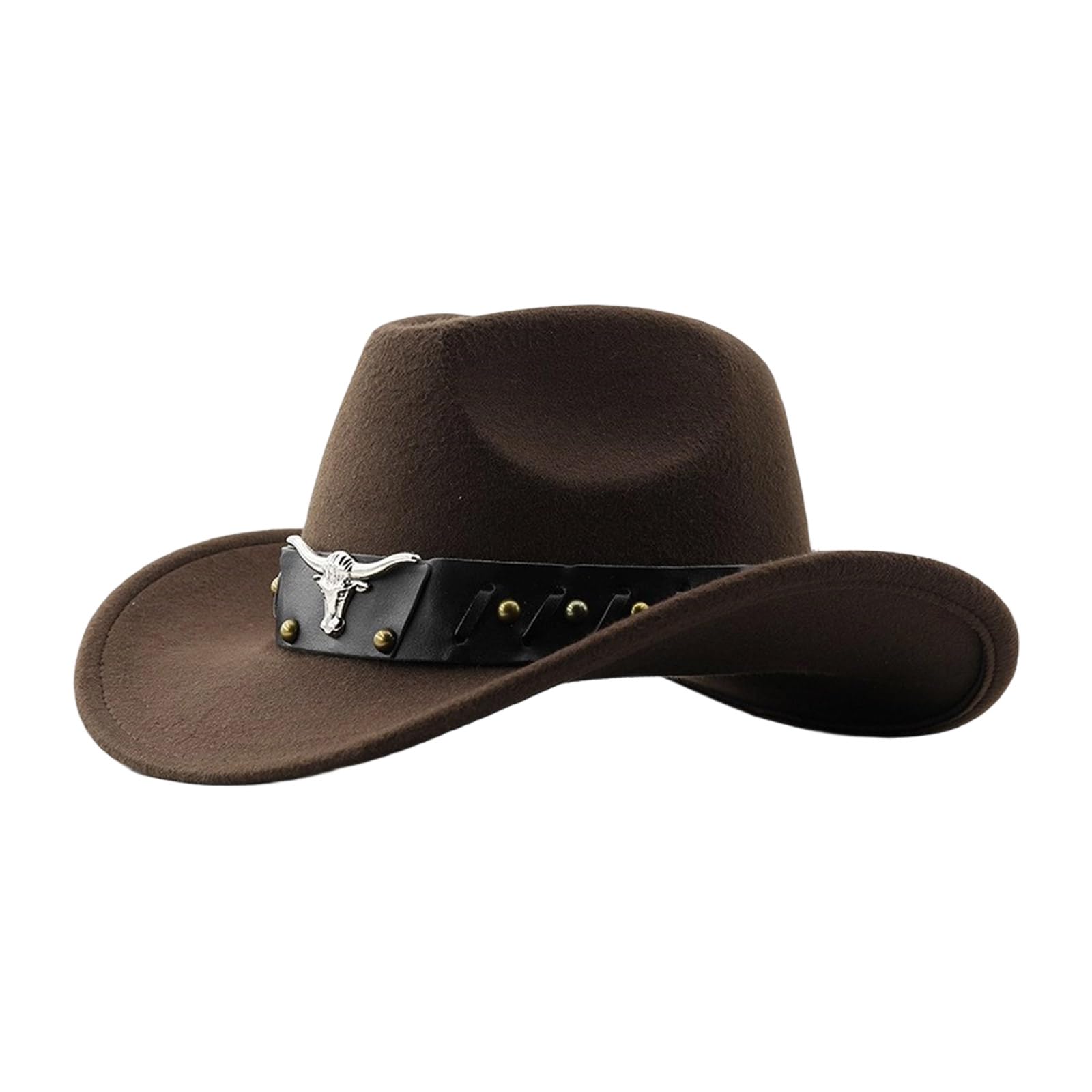 MICFENY Stylish Party Hat Adjustable Band Breathable Cloth Comfortable Fit Western Party Outdoor Festival Accessory