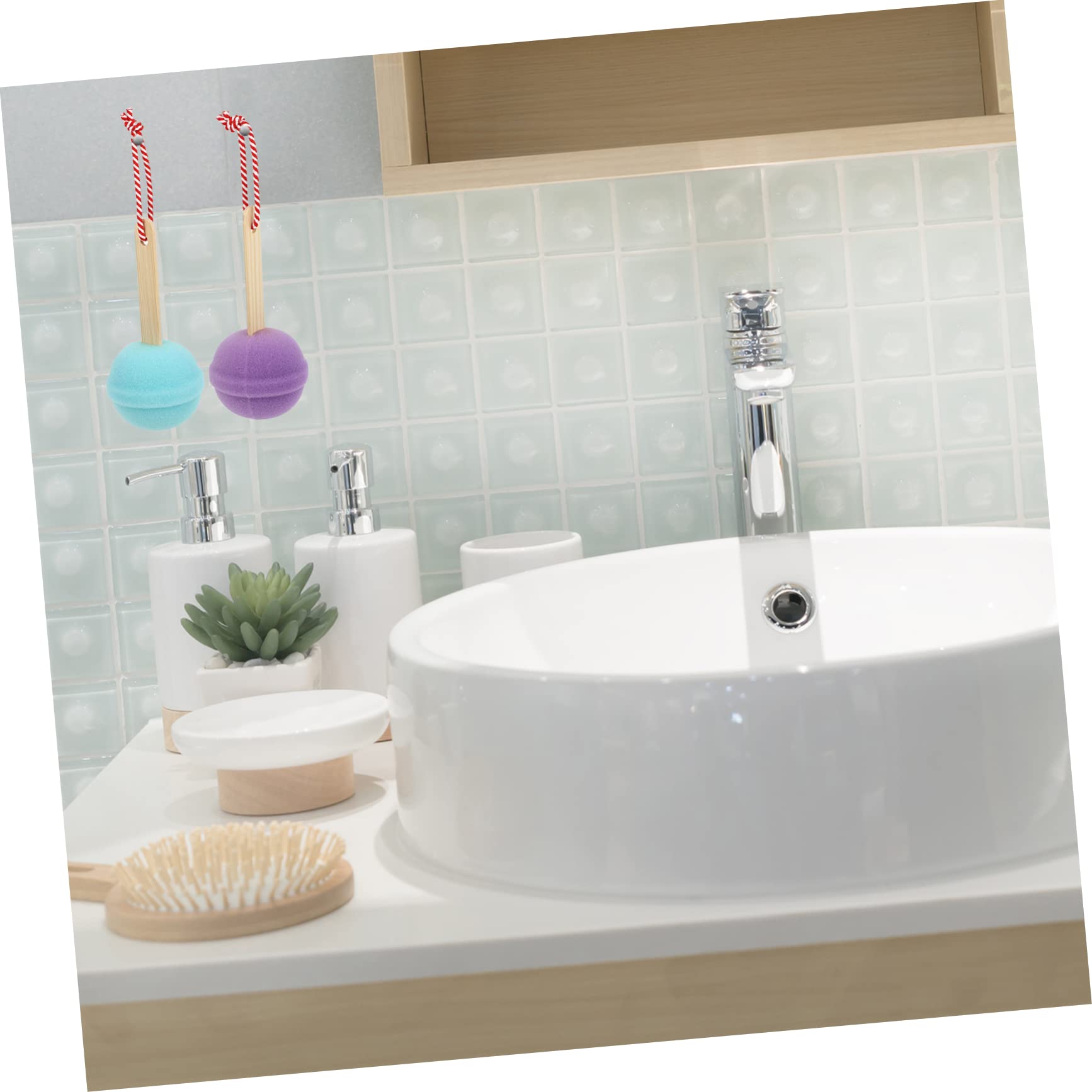 POPETPOP 20 Pezzi Spugna Da Bagno Luffa Spugna Soffio Spugna Luffa Spugna Per Il Lavaggio Del Corpo Bambino Spugna Per Il Bagno Asciugamani Per Il Bambino Scrubber Per