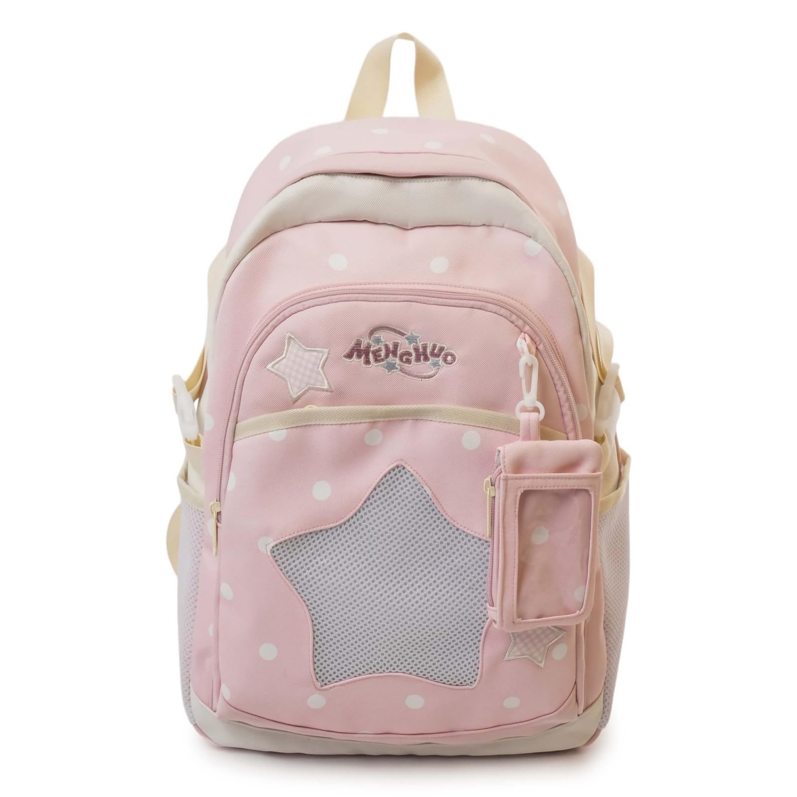 Schultasche Mädchen Kawaii Ita Bag Rucksack Schulrucksack Teenager Großer Kapazität Wasserabweisend Für Schule Reisen Outdoor Aktivitäten (Rosa)