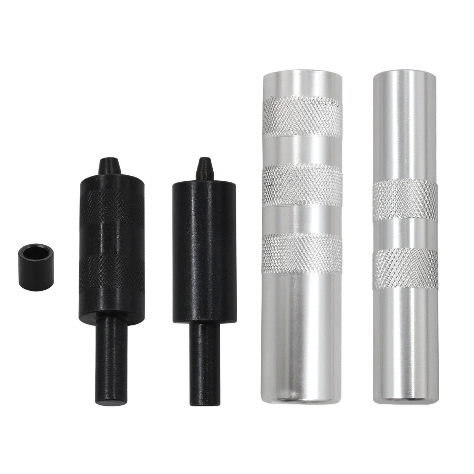 36050 Kit di Estrattori E Installatori per Compressori di Molle Valvole E Valvole, in Lega di Alluminio, per Auto Cilindri, Argento