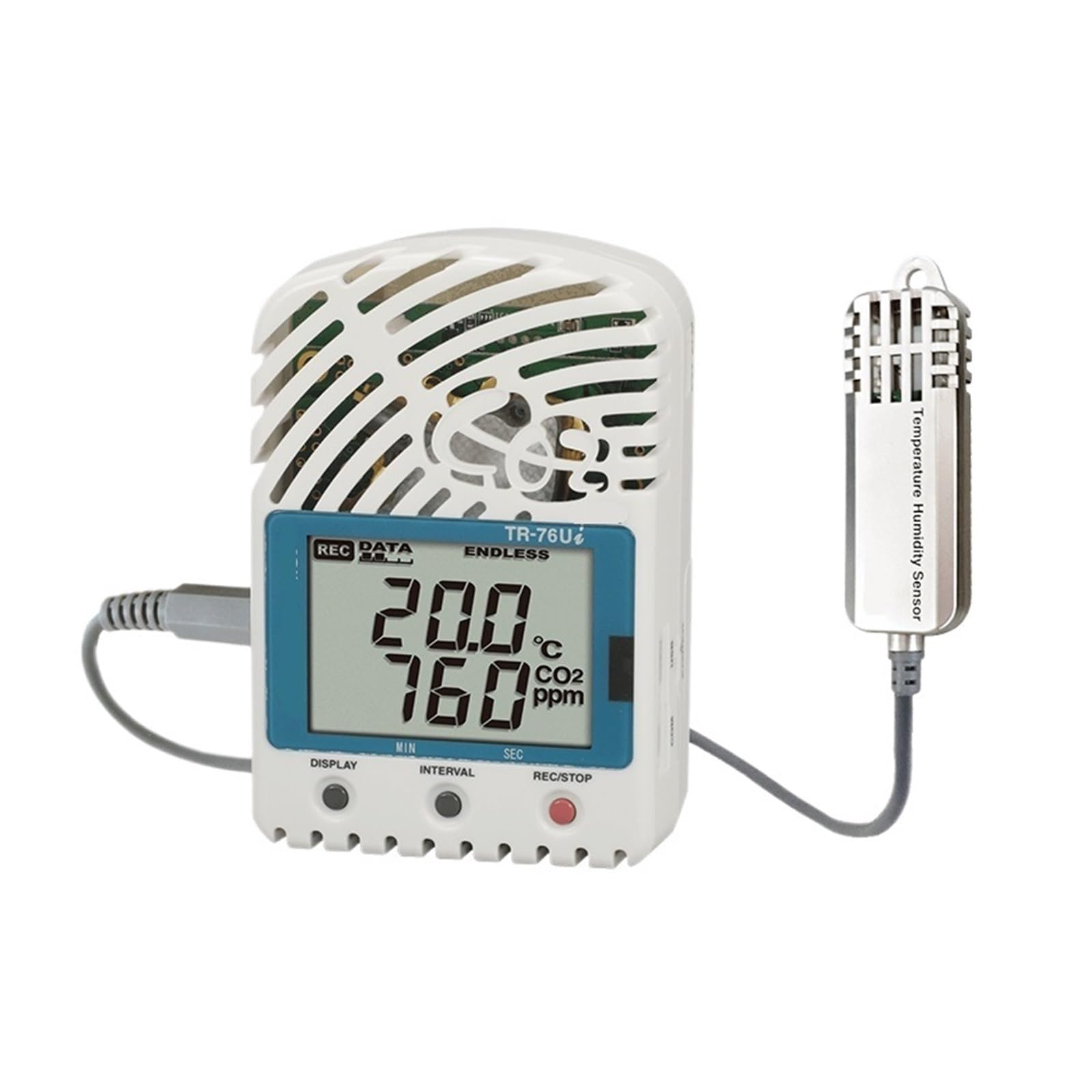 HEXEH Enregistreur connectable USB TR-76Ui-S avec capteur de température et d'humidité de Haute précision