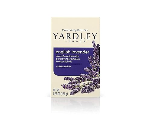 Yardley London - Barra de baño hidratante naturalmente con lavanda inglesa, 4.25 onzas, compra paquetes y ahorra (paquete de 5)
