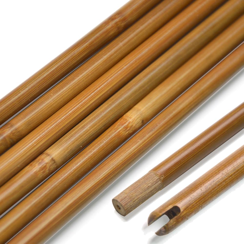 AMEYXGS Archery 33" Bamboo Arrows Shaft DIY Arrow OD 8mm Traditional Hunting Target Arrow 12Pcs