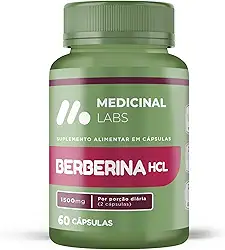 BERBERINA HCL 1500MG 60 CAPSULAS - MEDICINAL LABS