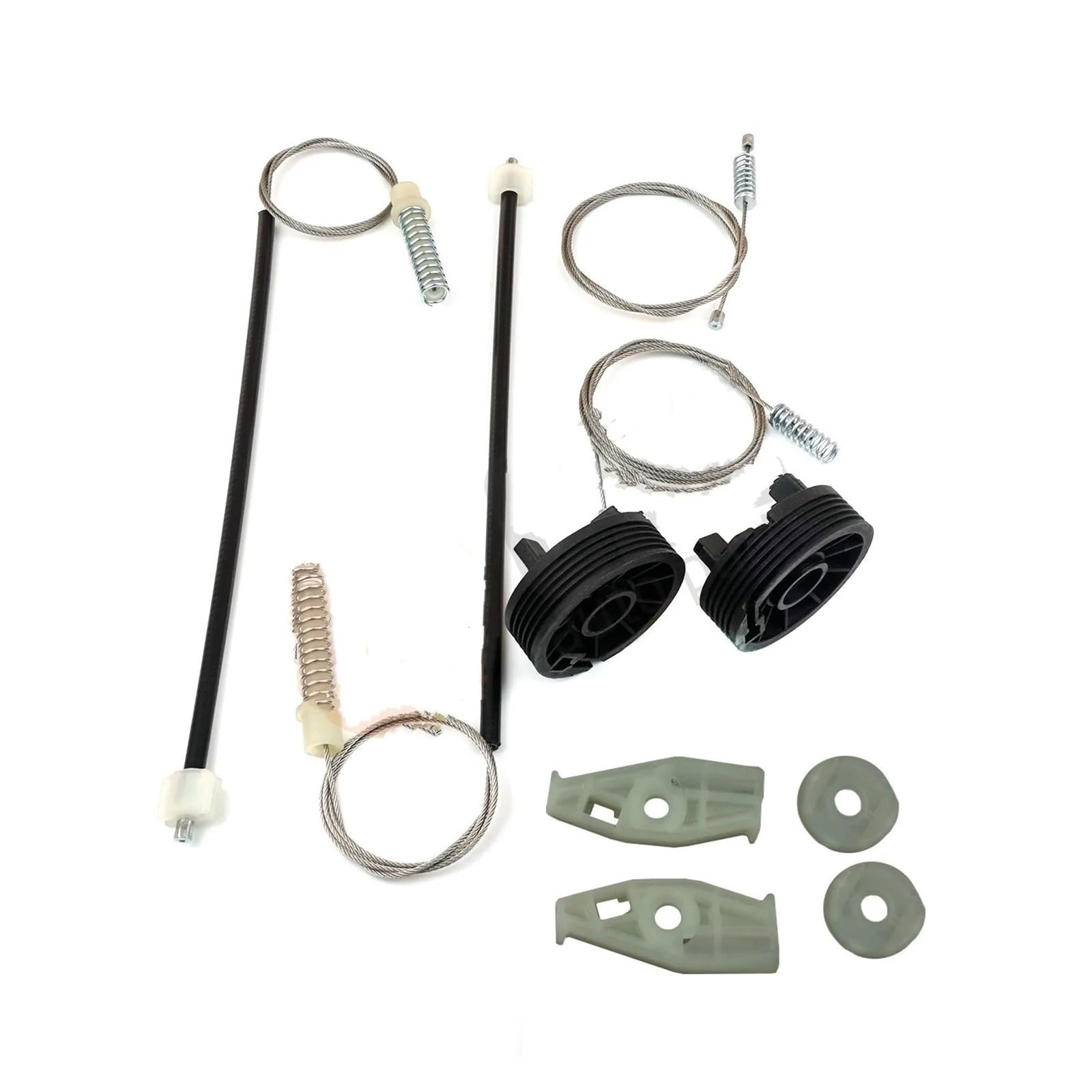 SAMWDK Glass Lifter Window Regulator Repair Kit Rear Left Right 9636597380 9636597280 for Peugeot 206 CC for Convertible Cabriolet Car Window Regulator