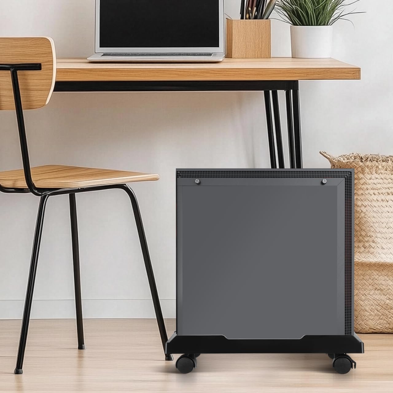 Angoily Pc Ständer Mit Rollen Verstellbar Computer Tower Halterung Unter Schreibtisch Mobiler Cpu Ständer Bodenständer Für Büro Zuhause Schule 16.93X11.02X2.76In