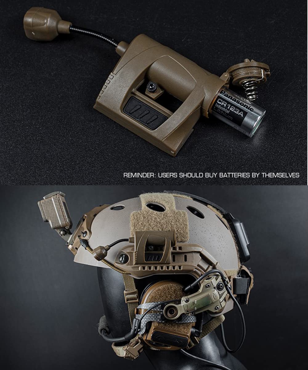Tactical Helmet Signal Lamp LED Helmet Survive Light Adapter to Ops Core and ARC Rail