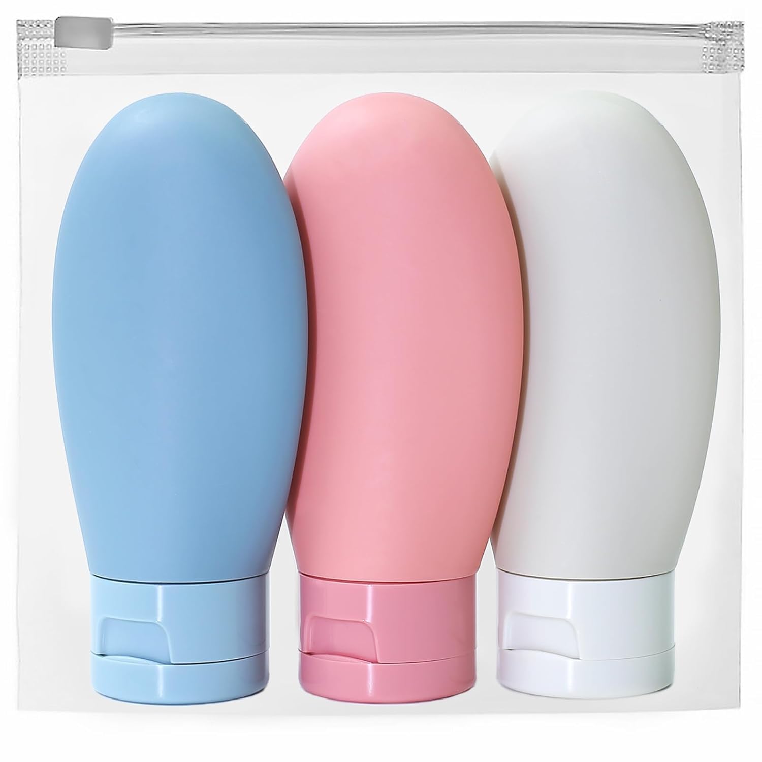 Travel Bottles for Toiletries 3pcs 60ml Refillable Plastic Travel Containers Dispenser with Lid Small Leak Proof Empty Squeeze Bottles Kit for Toiletries, Cream, Shampoo, Lotion MULTICOLOR-image-48
