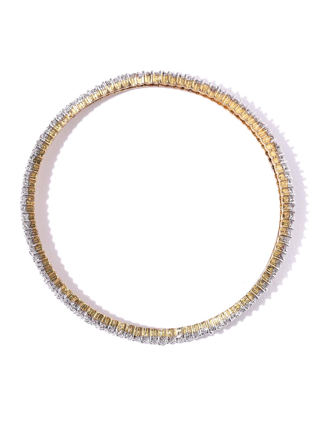 Plated American Diamond Bangle Set
