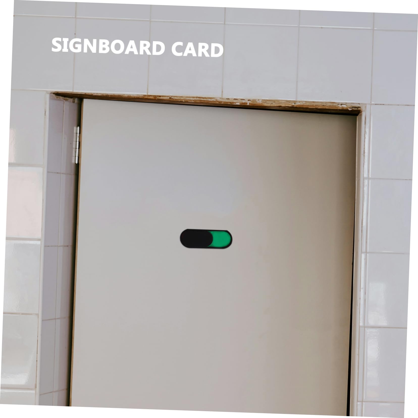 DOITOOL 48 piezas Deslizantes para Puerta Indicador de Estado Ocupado y Adhesivo Fuerte para Oficina Baño y Salas de Reuniones Fácil Instalación Diseño Compacto Color Negro