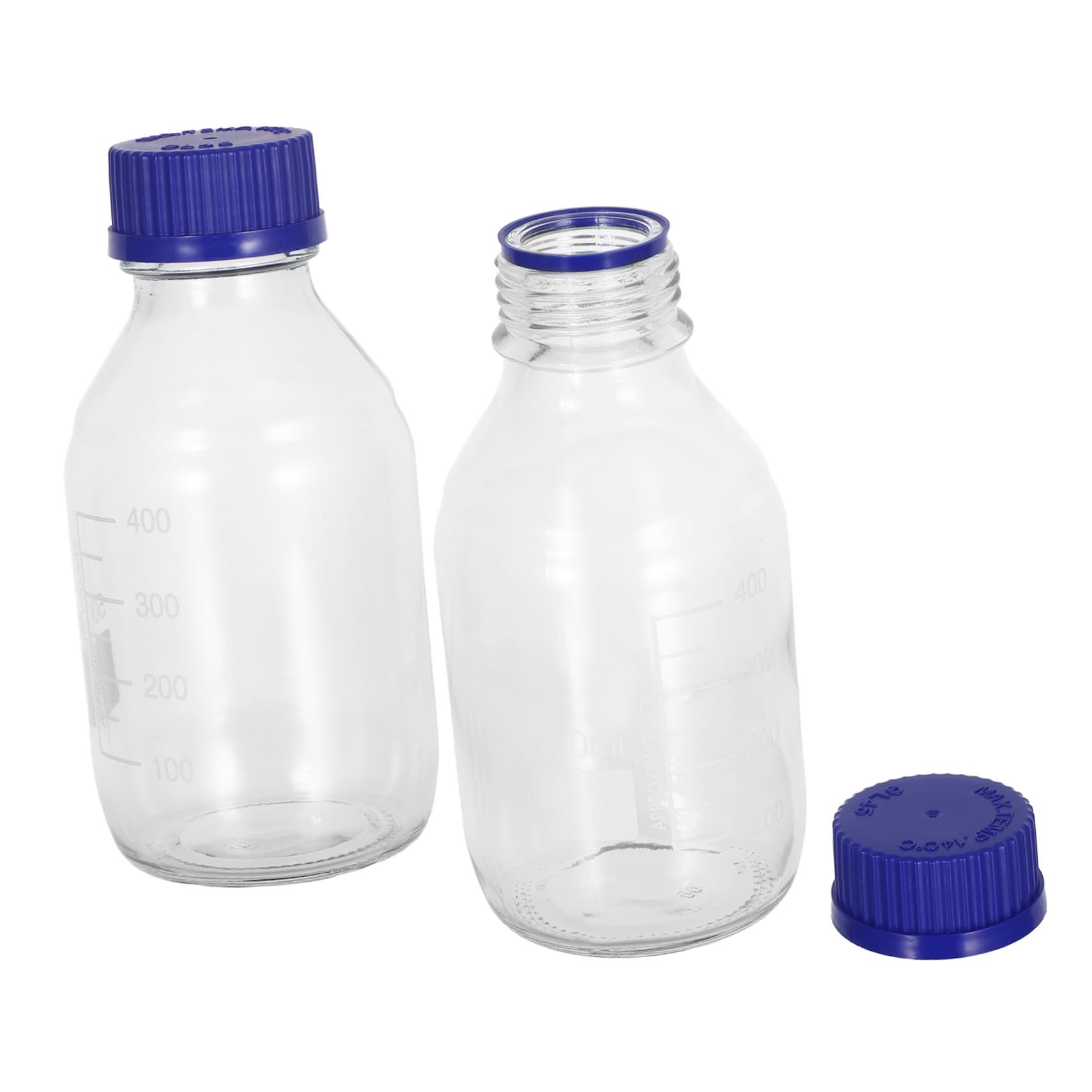 Ipetboom Bottiglia Reagente in Vetro da Laboratorio 500ml 2 Pezzi