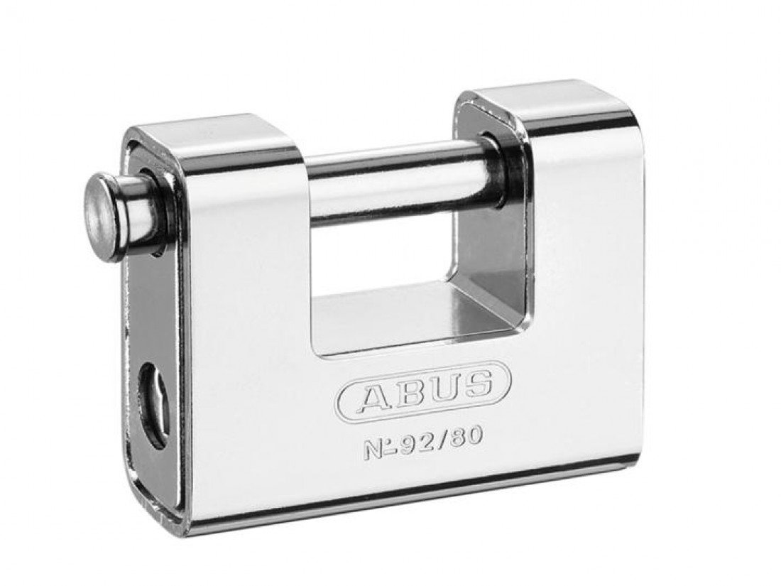 Abus Mechanical 30610 92/65Mm Monoblock Brass Body Shutter Padlock Keyed Alike
