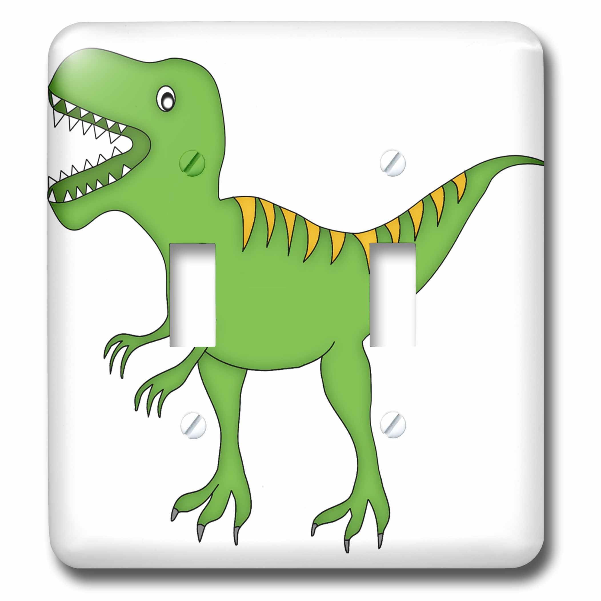 Interrupteur à bascule dinosaure multicolore résistant aux traces de doigts