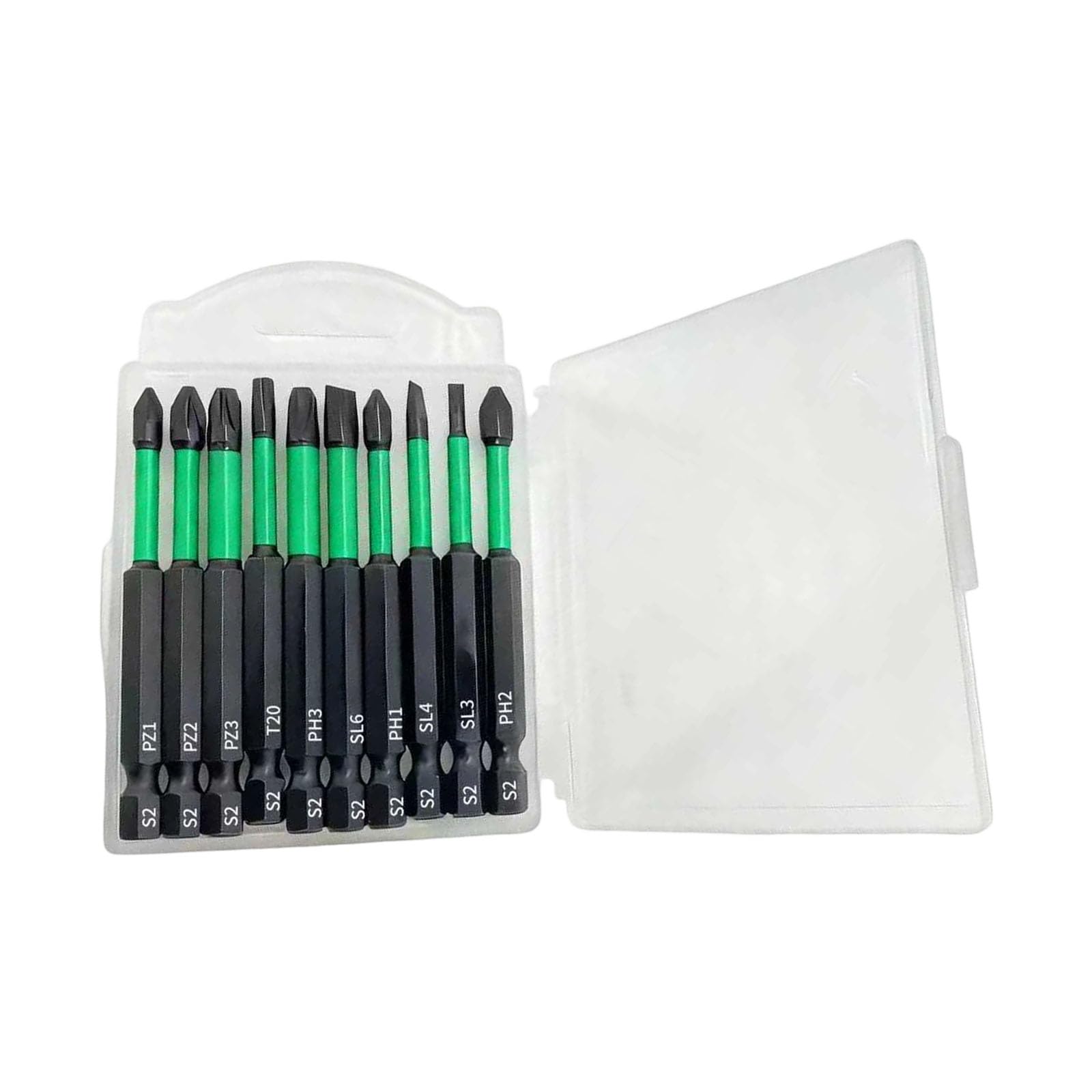Hsyzygian Green Compactly Screwdriver Bit Builts With Durability Steel For Reliability For Fastening Steel Drill Divisions