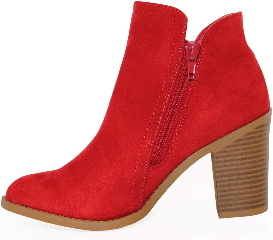 TRENDSUP Women's Fashion Side Zipper Booties - Image 5