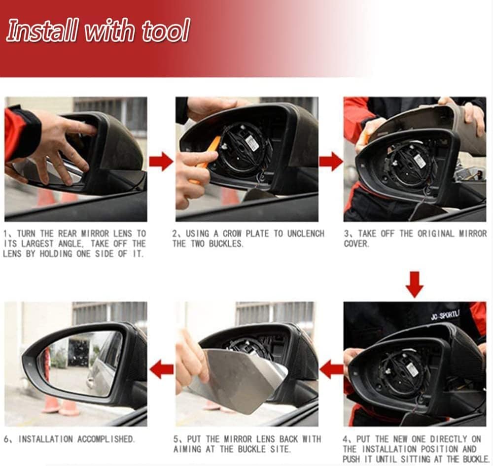 Carbon Fiber Mirror Caps for Mercedes Benz W176 W117 W246 X156 W204 W212 W218 W221 X204 Replacement Style Exterior Chrome Trim Side View Cover Rearview Decoration Caps Protector