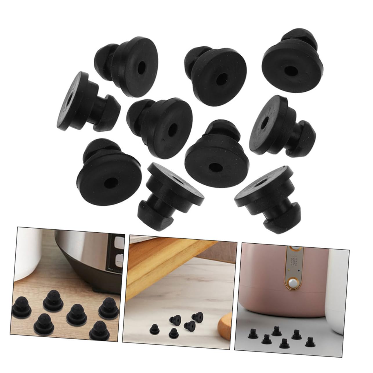 20Pcs Rubber Feet for Rice Cookers and Pressure Cookers - Non-Slip Replacement Legs for Kitchen Appliances - Compatible with Various Brands