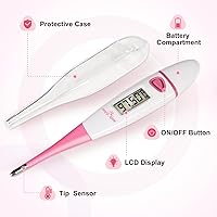 Vista 8 de Easy@Home Termómetro corporal basal: BBT para predicción de fertilidad con recuperación de memoria - Termómetro basal digital preciso para monitoreo