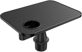 Car Desk for Laptop 360° Rotating Adjustable, Table Tray with Anti Slip Surface Fits Most Vehicle Cup Holders Black