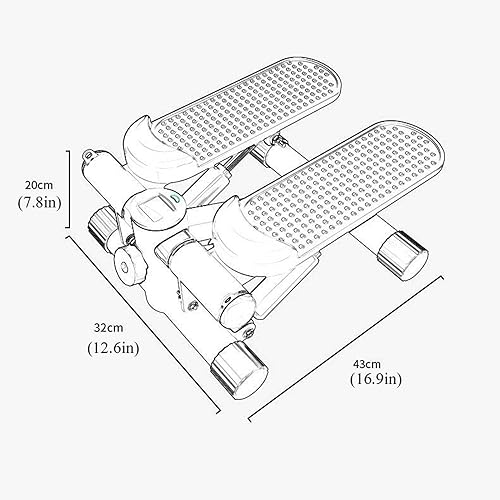 Miniatura 7 de YSUEFIJO Mini ejercicio de aptitud física escalón de escalera con banda de resistencia máquina de ejercicio aeróbico equipo de entrenamiento en casa