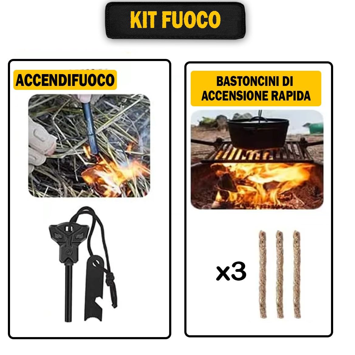 Kit di Sopravvivenza Avanzato – Kit di Emergenza con 20 Strumenti Multifunzione e Più di 60 Articoli di Primo Soccorso – Estremamente Completo – Pratico - Leggero