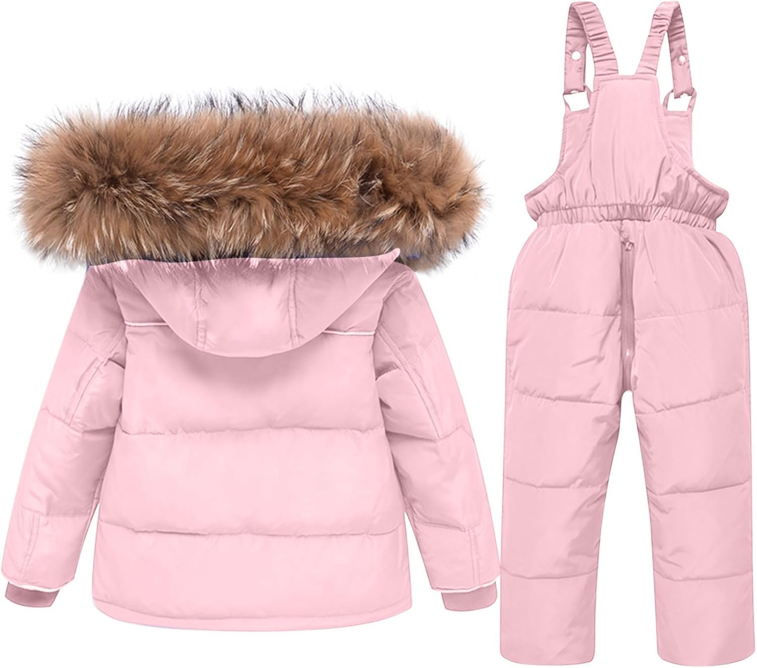 Hecatombic Tuta da Sci Invernale per Bambini con Cappuccio Rimovibile Pantaloni da Neve Giacca Impermeabile Tuta Ragazzi e Ragazze Vestiti da Sci Due Pezzi Antivento Tuta Soft Shell