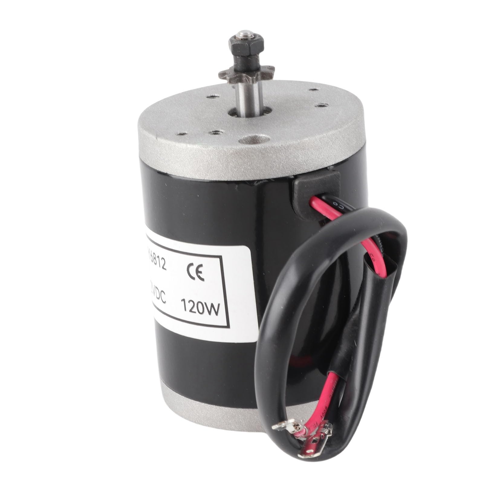 For My6812B 12 Motor, My6812 12V 120W High Speed Small Brush Motor With Belt Pulley Electric Scooter E Bike Accessory