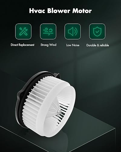 Miniatura 2 de SCITOO Motor de soplador de calentador de plástico ABS con ventilador, resistencias HVAC, motores para 2004-2008 para Acura TSX2003-2007 para Honda