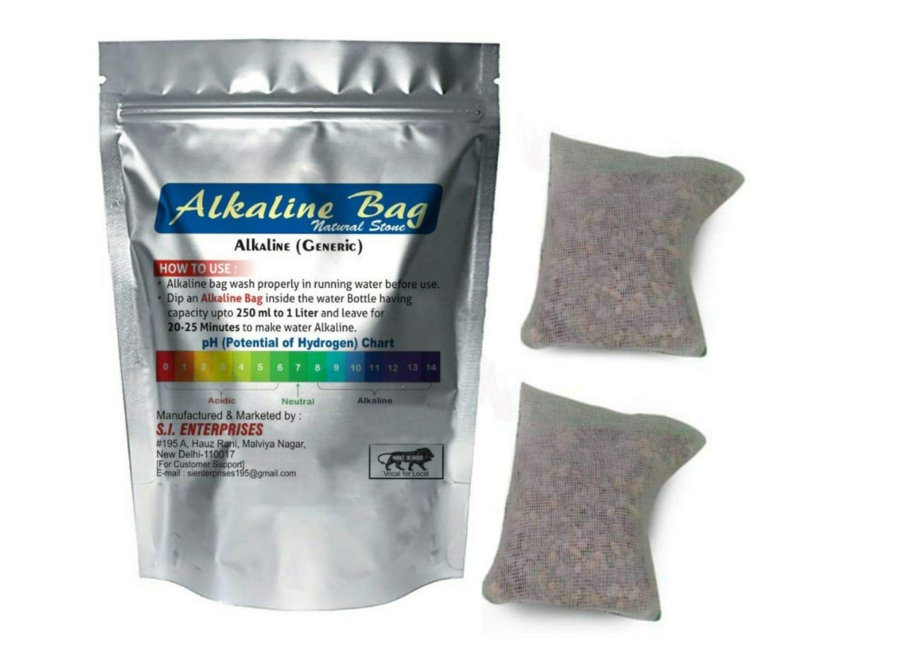 Alkaline Water Natural Stone Bags to Increase pH ORP and Adding Beneficial Minerals (Pack of 2 Alkaline Bag 50 gm Each)-picture-21