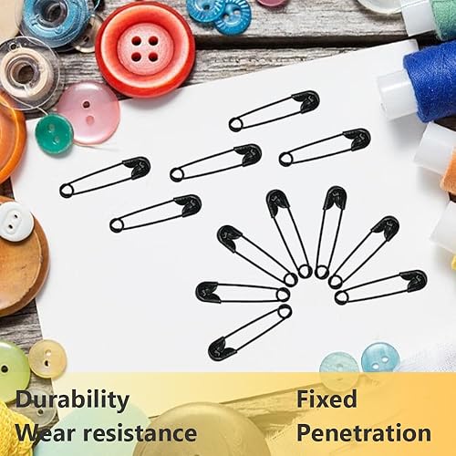 Miniatura 10 de Ruidee 500 mini pines de seguridad de metal para uso en casa, oficina, arte, manualidades, costura, joyería (dorado)