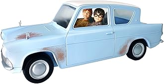 Mattel Harry Potter Harry & Ron's Flying Car Adventure, with Ford Anglia Car, Harry Potter & Ron Weasley Dolls, for 6 Year Olds & Up, HHX03