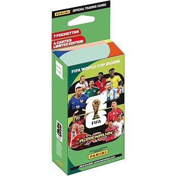 Panini FIFA World Cup 2026 Trading Cards Game Blister Pack 7 Packs + 4 Cards Limited Edition