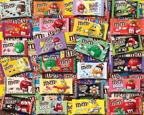 Rompecabezas White Mountain de 1000 piezas: Collage de comida con M&M's, piezas grandes, regalo para adultos y familias, 24" x 30" miniatura 2