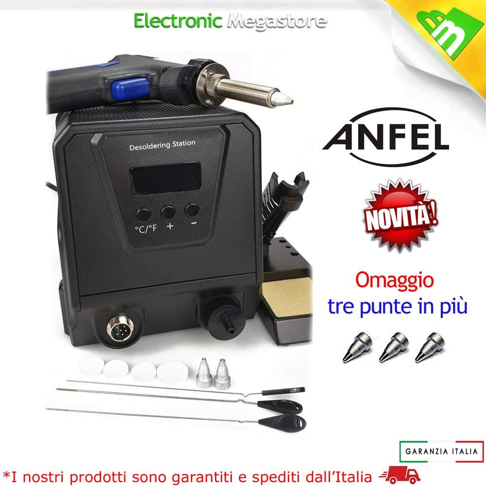 ANFEL SSD-8925KIT STAZIONE DISSALDANTE COMPRESO DI 6 PUNTE MISTE