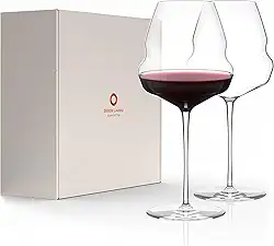 Stölzle Lausitz Taças de Vinho Tinto Cocoon Set de 6, 710ml – Taças Elegantes para Pinot Noir e Outros Vinhos Tintos – Design Cocoon para Liberação Ótima de Aromas – Apto para Lava-Louças