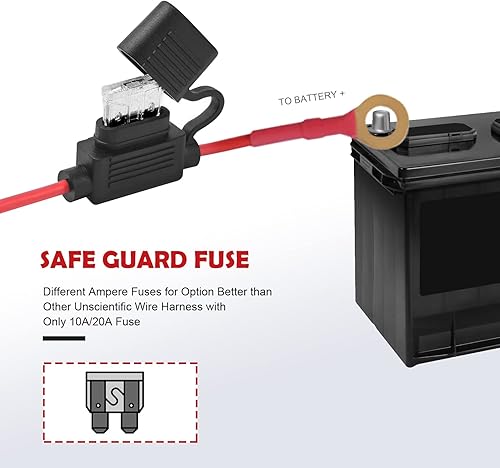 Miniatura 8 de WeiSen Barra de luz LED RGBW de 50 pulgadas, haz combinado de punto de inundación de 288 W con color de persecución multicolor, arnés de cableado y