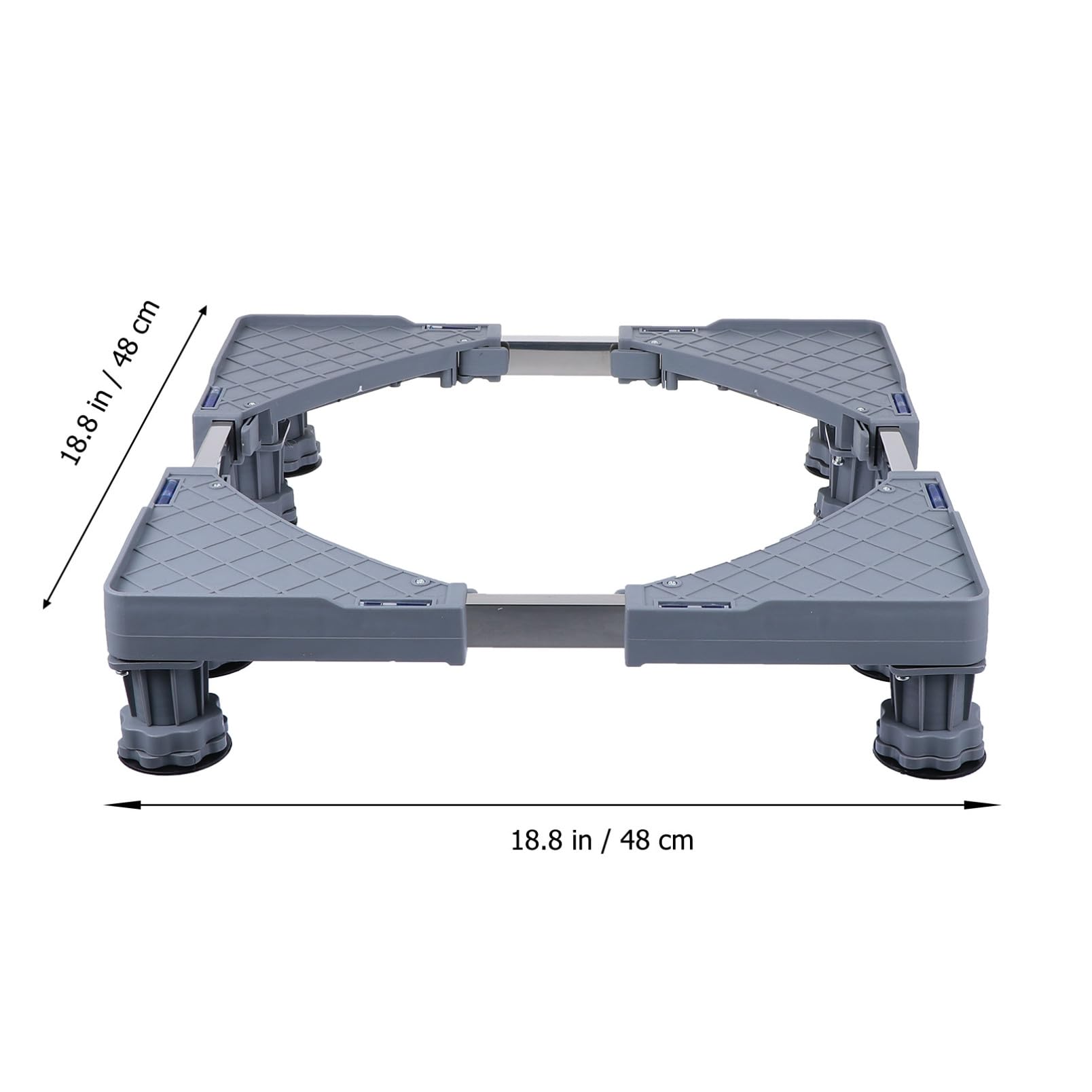 Soporte Móvil Para Refrigerador y Lavadora Con Ruedas Antivibración y Pies Ajustables Base Elevada De Inoxidable Para Secadora y Electrodomésticos