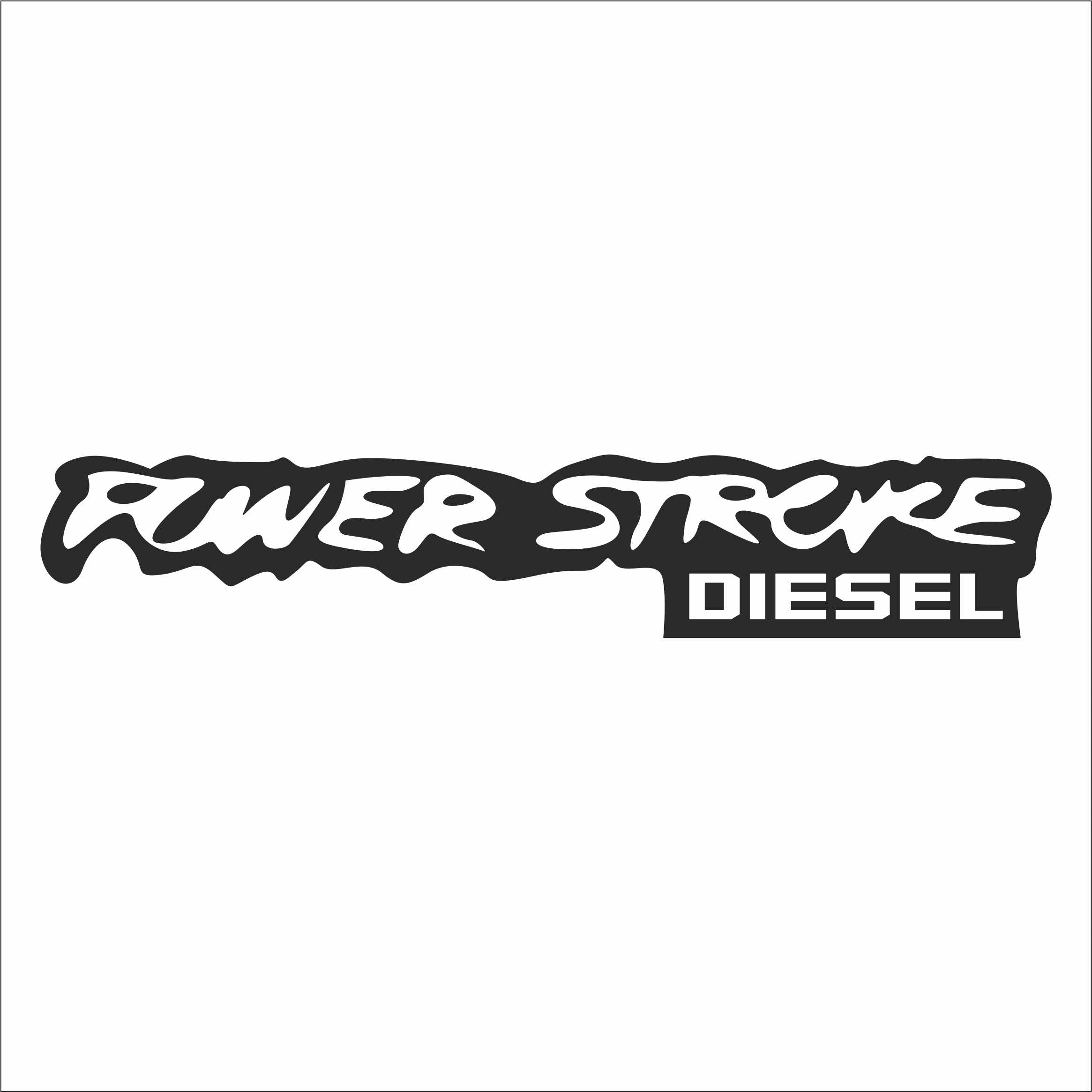 INDIGOS UG Adesivo Auto - Sticker - Auto - JDM - Die Cut - Got Diesel? Decal Cummings Power Stroke Car Sticker - Argento - 149 mmx30 mm