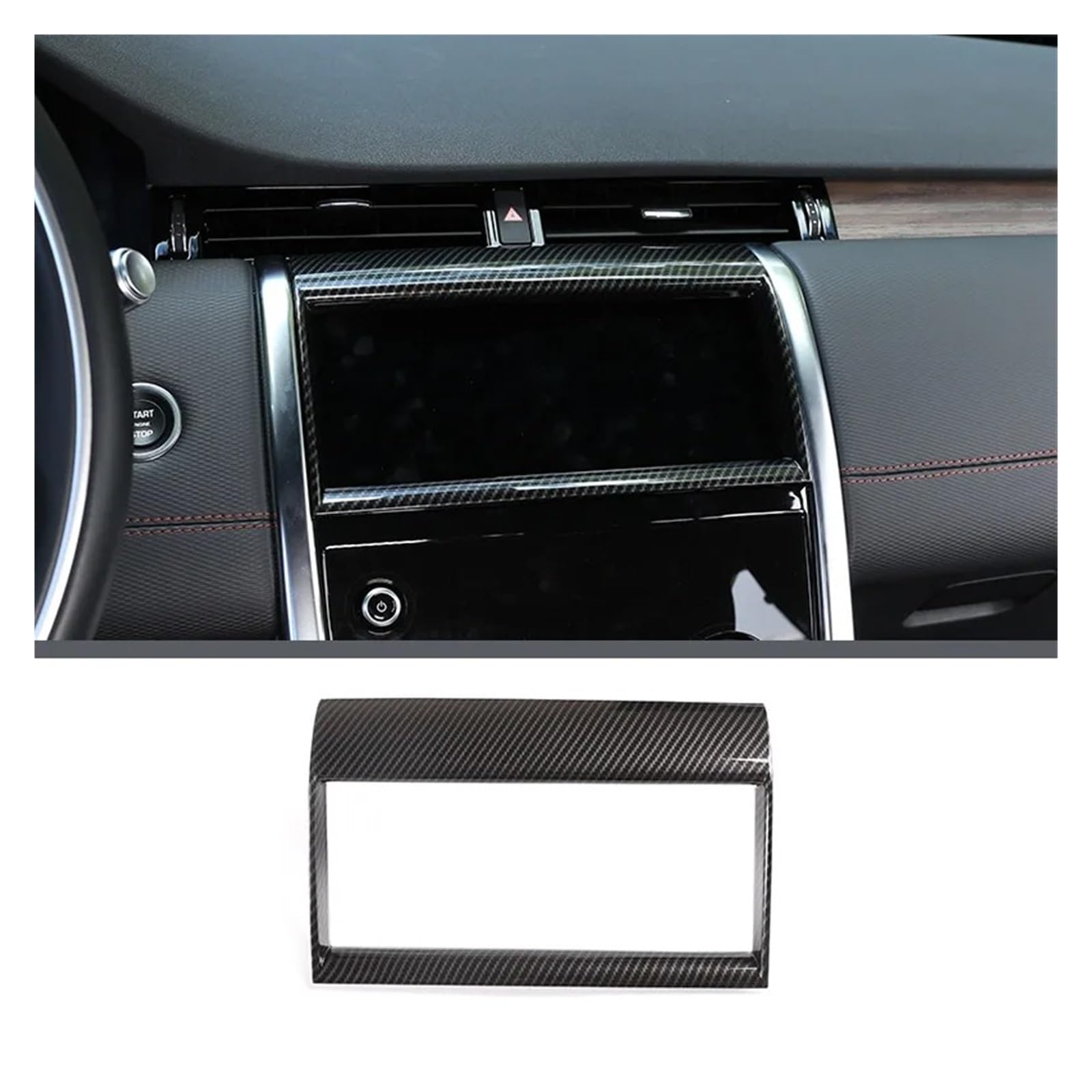 Ajhjet P Interior Upgrade For Land For Rover For Discovery Sport 2020+ Interior For Dashboard Console Gear Shift Anel Decoration Cover Trim Stickers Abs Carbon Fiber